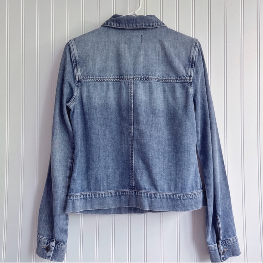 PAIGE Classic Medium Wash Soft Denim Jacket NWT Size S - Picture 10 of 15